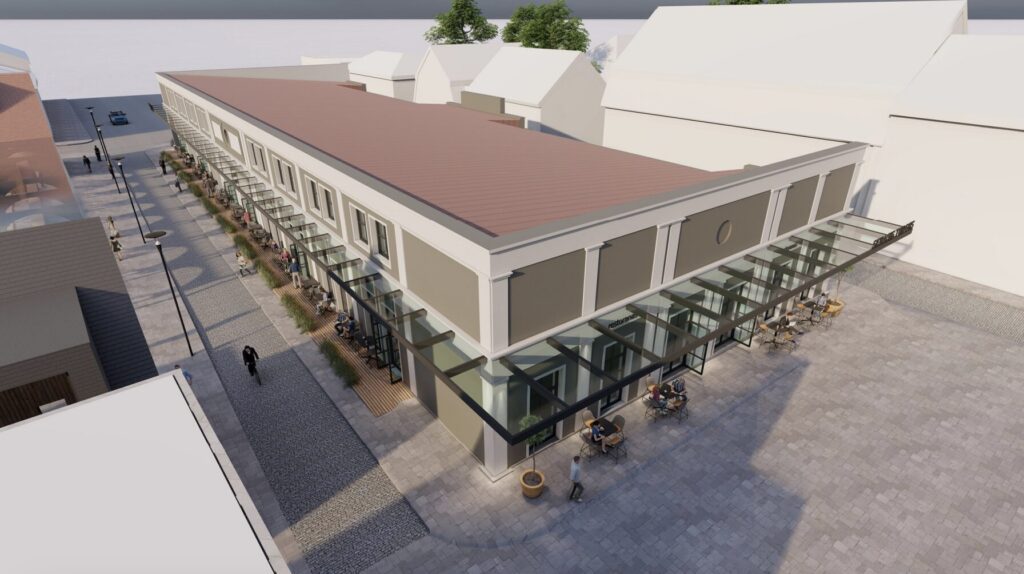 Senojo turgaus rekonstrukcija (Turgaus a. 5) - Shopping center - visualization