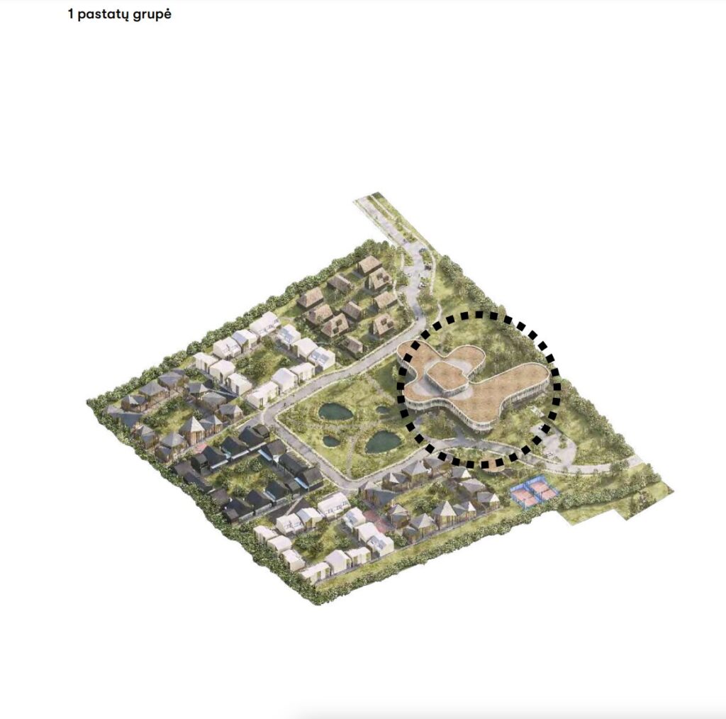 Futuristai | A etapas - viešbutis (Paliepgirių kel. 11) - Viesnīca, Parks, Kūrorts, Sporta laukums vai korti - vizualizācija