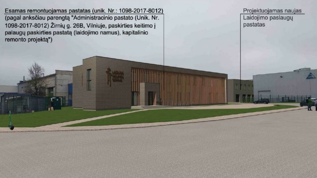 Laidojimo namų Žirnių g. 26B priestatas (Žirnių g. 26B) - Cita komerciāla - vizualizācija