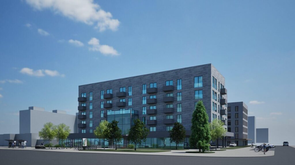 Mustamäe tee 45 / Kuldnoka 1a, 1b (Mustamäe tee 45 / Kuldnoka 1a, 1b) - Hotel, Multi apartment, Other commercial - visualization