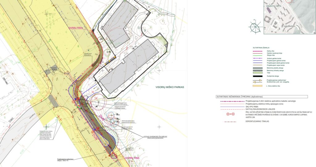 Privažiavimo kelias prie L. Giros g. 115 (L. Giros g. 115) - Road - visualization