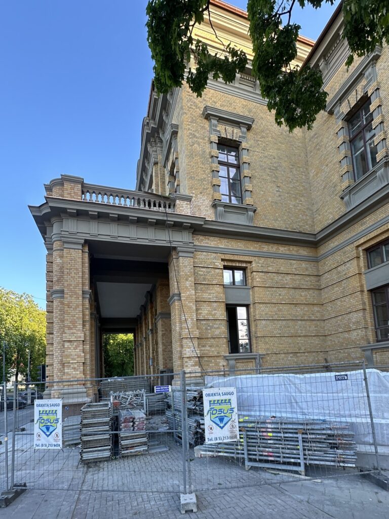 Vrublevskių bibliotekos rekonstrukcija (Žygimantų g. 1) - Library - construction photos