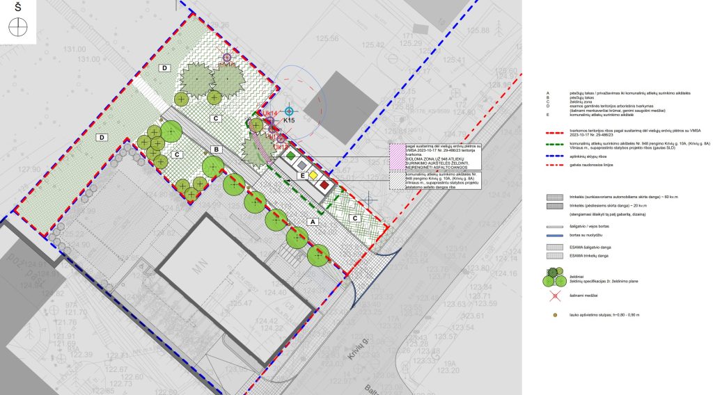 Viešoji erdvė prie Krivių g. 8A (Krivių g.) - Väljak - visuaalne