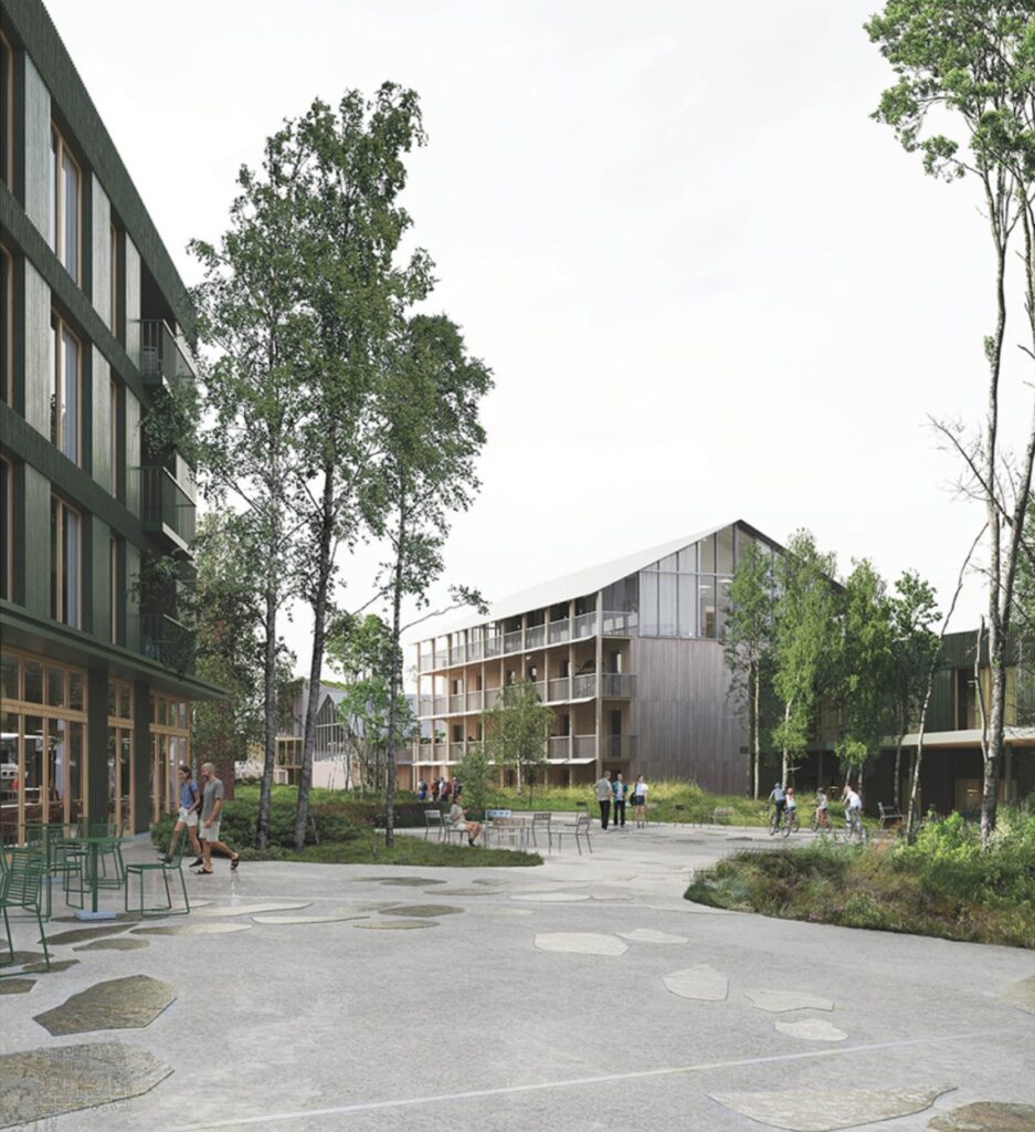 Launagiai 2 rajonas (Petro Joniko g., Žadiškių g., Dieveniškių g.) - Multi apartment, Private house community, Row housing - visualization