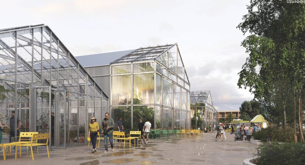 Launagiai 2 rajonas (Petro Joniko g., Žadiškių g., Dieveniškių g.) - Multi apartment, Private house community, Row housing - visualization