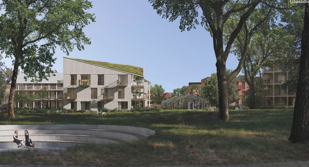 Launagiai 2 rajonas (Petro Joniko g., Žadiškių g., Dieveniškių g.) - Multi apartment, Private house community, Row housing - visualization