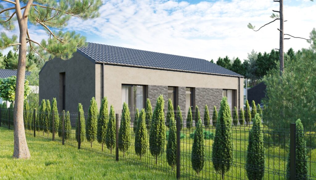 Daškūnų slėnis (Daškūnų g. 24, 24A, 24B, 24C, 24D, 24E, 26, 26A, 26B, 26C, 26D, 26E, 28, 28A, 28B, 28C, 28D, Nemėžėlės g. 5, 7, 9, 11, 13) - Private house community - visualization