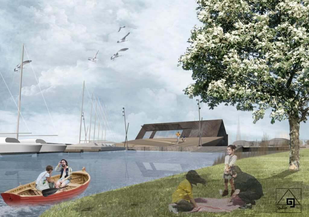 Juodkrantės uostas (L. Rėzos g. 1D) - Osta vai piestātne - vizualizācija