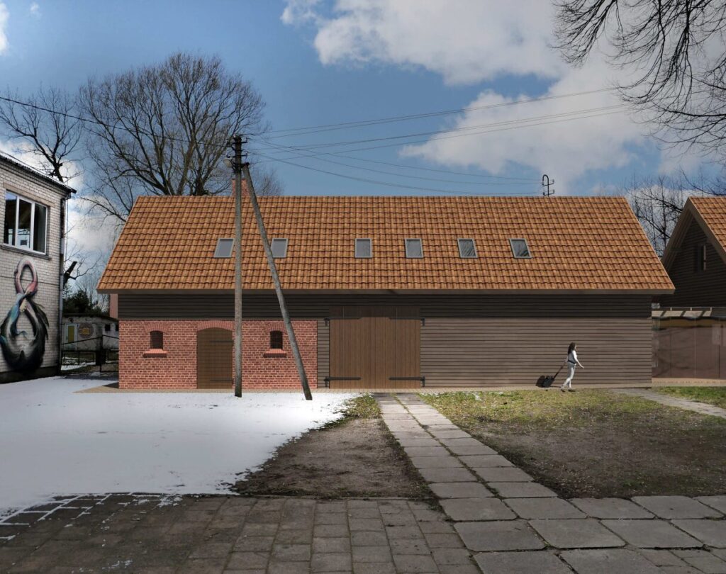 Kultūros centras (Mokyklos g. 1) - Kultūros centras - vizualizacija