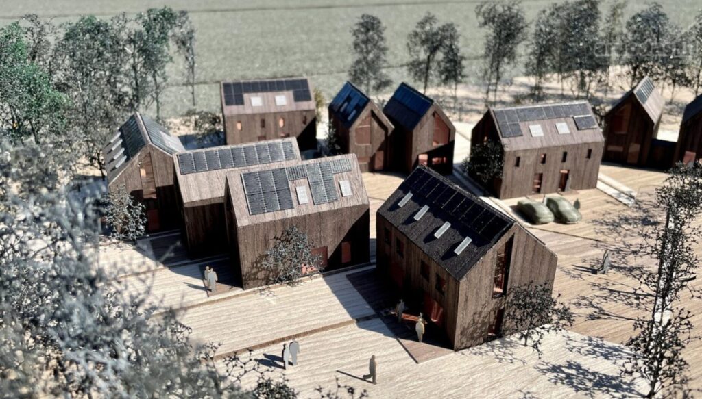 Pamario vilos (Nerijos g. 8, 8A, 8B, 8C, 8D, 8E, 8F, 8G, 8H, 8I, 8J, 8K, 8L, 8M) - Private house community, Row housing - visualization