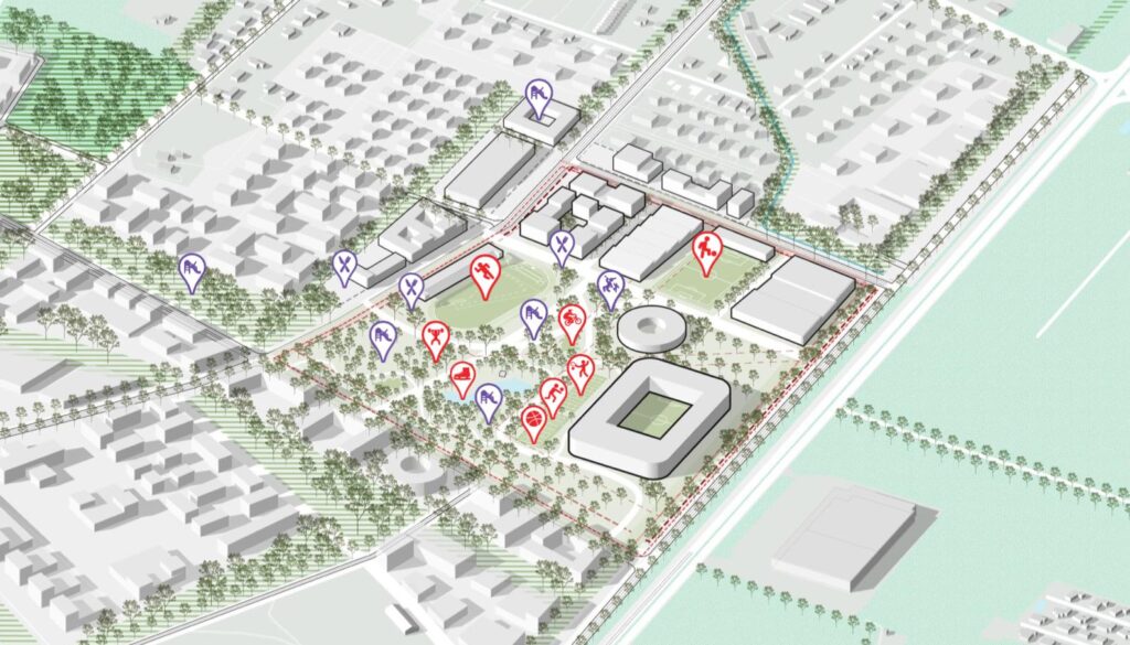 Regioninis Klaipėdos daugiafunkcinis stadionas (Klemiškės g. 36B) - Sporta laukums vai korti, Stadions - vizualizācija