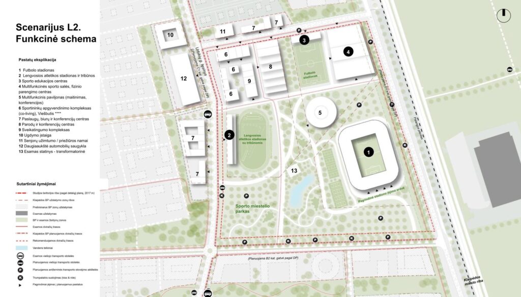 Regioninis Klaipėdos daugiafunkcinis stadionas (Klemiškės g. 36B) - Sporta laukums vai korti, Stadions - vizualizācija