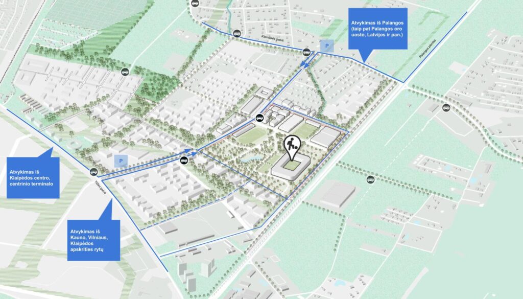 Regioninis Klaipėdos daugiafunkcinis stadionas (Klemiškės g. 36B) - Sporta laukums vai korti, Stadions - vizualizācija