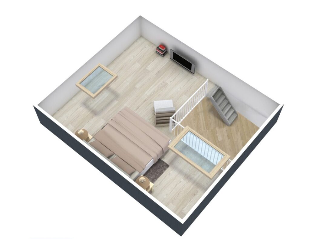 S22 (Nendrių g. 1, 1A, 1B, 1C, 1D, 1E, 1F, 5, 5A, 5B, 5C, 5D, 5E, 5F, 5G, 5H, 5K1-5K18) - Row housing - visualization
