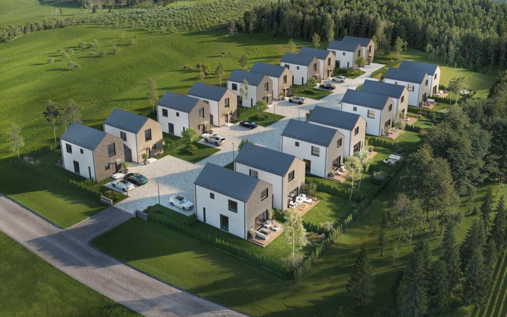 Salininkų alėja (Griežlių g. 30, 32, 34, 36, 38, 42, 44, 46, 48) - Row housing - visualization