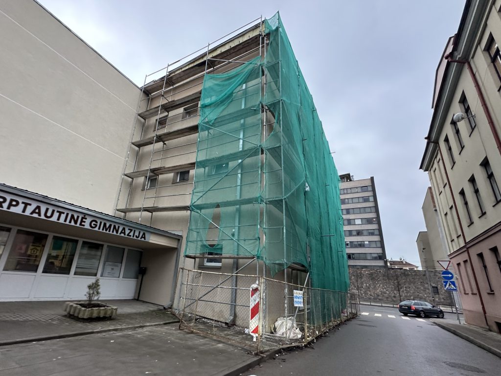 Kauno Tarptautinė gimnazija (Vytauto pr. 50) - Primary and secondary education - construction photos