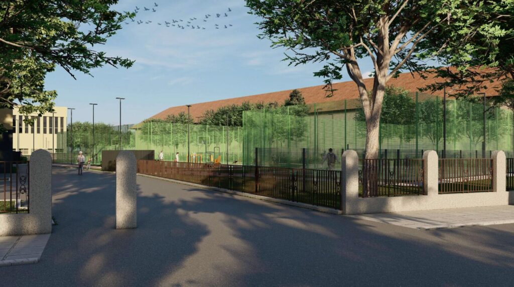 Skuodo g. 27 (Skuodo g. 27) - Parking facility, Sports field or court - visualization