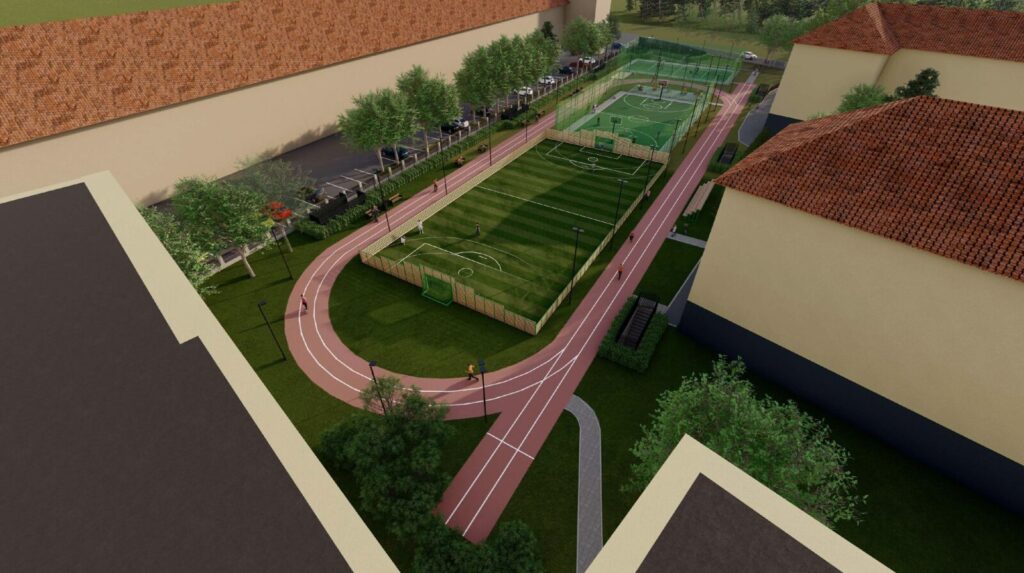 Skuodo g. 27 (Skuodo g. 27) - Parking facility, Sports field or court - visualization