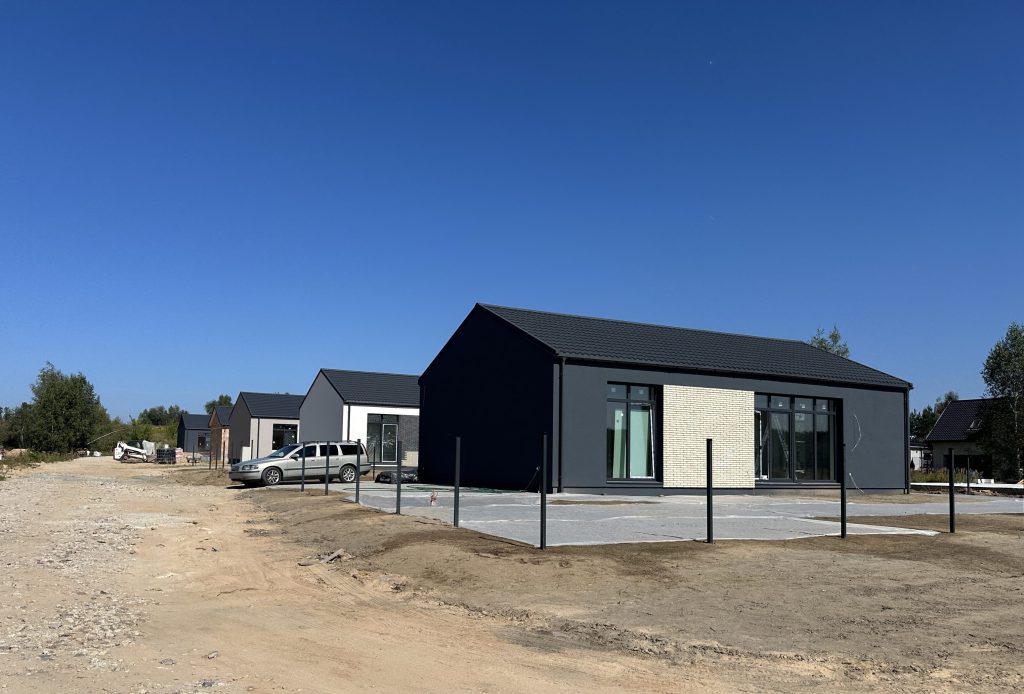 Daškūnų slėnis (Daškūnų g. 24, 24A, 24B, 24C, 24D, 24E, 26, 26A, 26B, 26C, 26D, 26E, 28, 28A, 28B, 28C, 28D, Nemėžėlės g. 5, 7, 9, 11, 13) - Private house community - construction photos