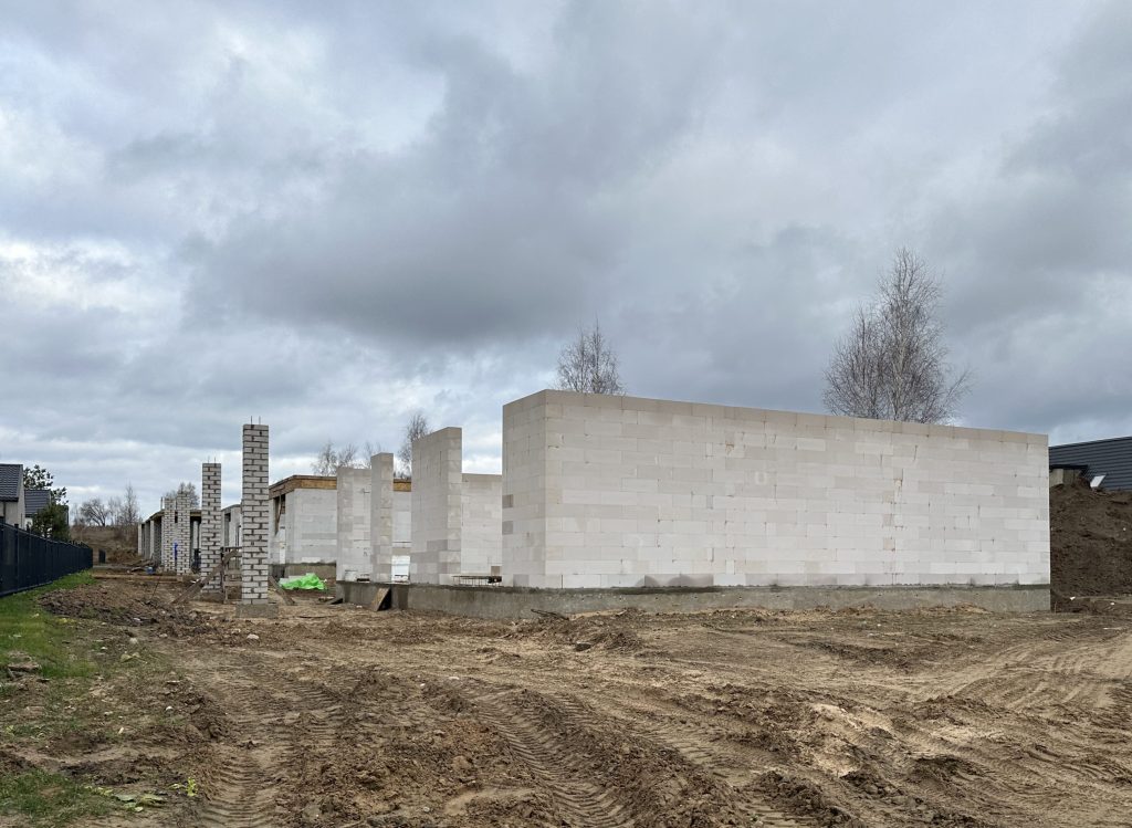 Daškūnų slėnis (Daškūnų g. 24, 24A, 24B, 24C, 24D, 24E, 26, 26A, 26B, 26C, 26D, 26E, 28, 28A, 28B, 28C, 28D, Nemėžėlės g. 5, 7, 9, 11, 13) - Private house community - construction photos