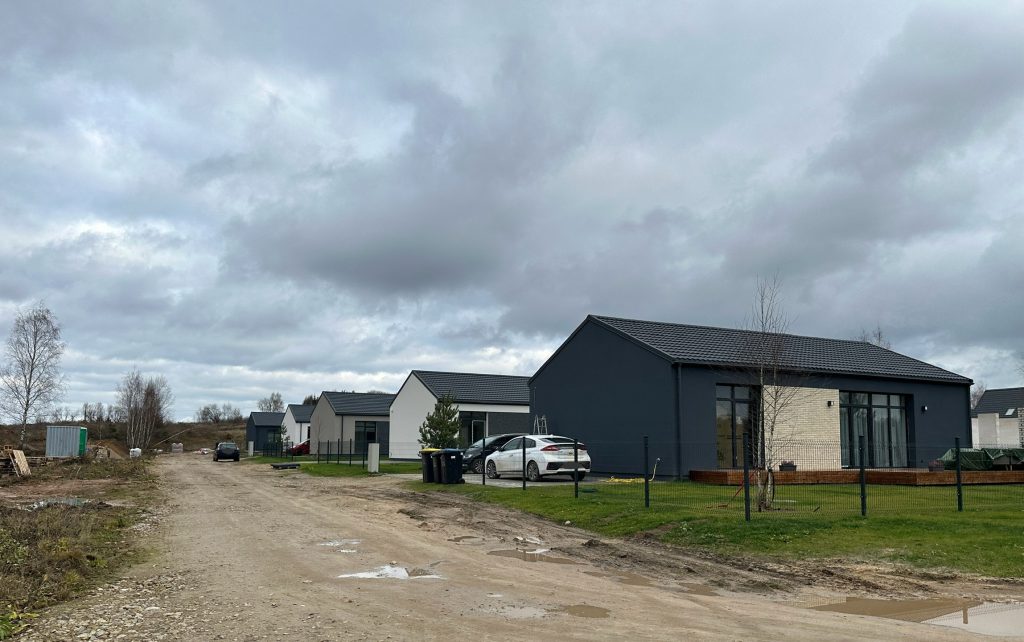 Daškūnų slėnis (Daškūnų g. 24, 24A, 24B, 24C, 24D, 24E, 26, 26A, 26B, 26C, 26D, 26E, 28, 28A, 28B, 28C, 28D, Nemėžėlės g. 5, 7, 9, 11, 13) - Private house community - construction photos