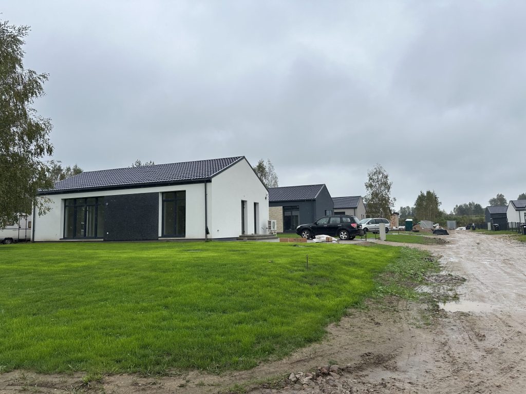 Daškūnų slėnis (Daškūnų g. 24, 24A, 24B, 24C, 24D, 24E, 26, 26A, 26B, 26C, 26D, 26E, 28, 28A, 28B, 28C, 28D, Nemėžėlės g. 5, 7, 9, 11, 13) - Private house community - construction photos