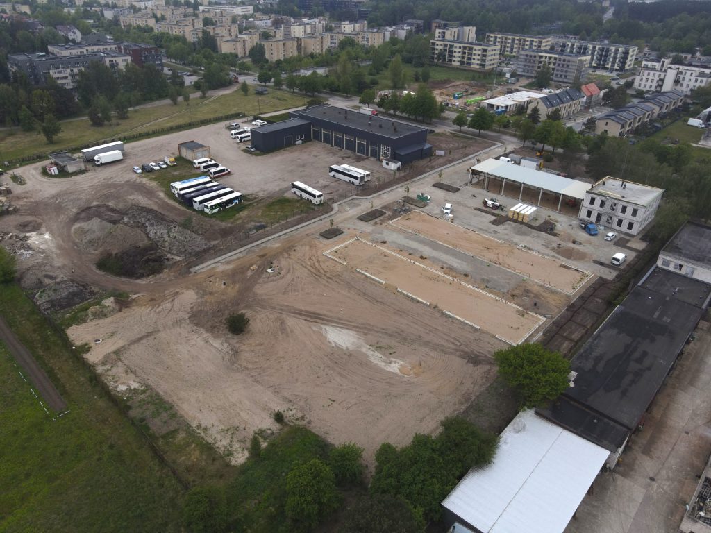 Prekybos centras ir sandėliai Medvalakio g. 16 (Medvalakio g. 16) - Warehouse / Distribution center - construction photos