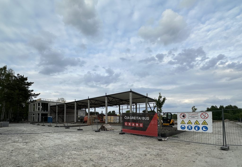 Prekybos centras ir sandėliai Medvalakio g. 16 (Medvalakio g. 16) - Warehouse / Distribution center - construction photos