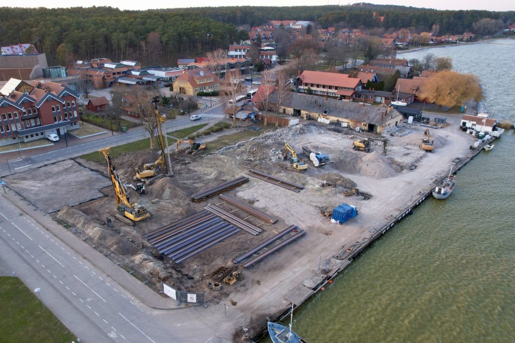Marina Nida (Naglių g. 18) - Food services, Health center, Hotel, Shopping center - construction photos