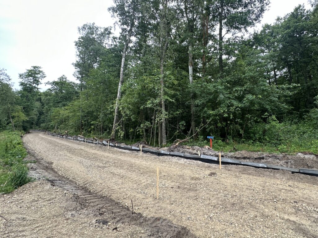 Pėsčiųjų, dviračių takas Smiltynė - Nida tarp 0-2 km ir 15-34 km (Nidos - Smiltynės pl.) - Bike path, Pedestrian path - construction photos