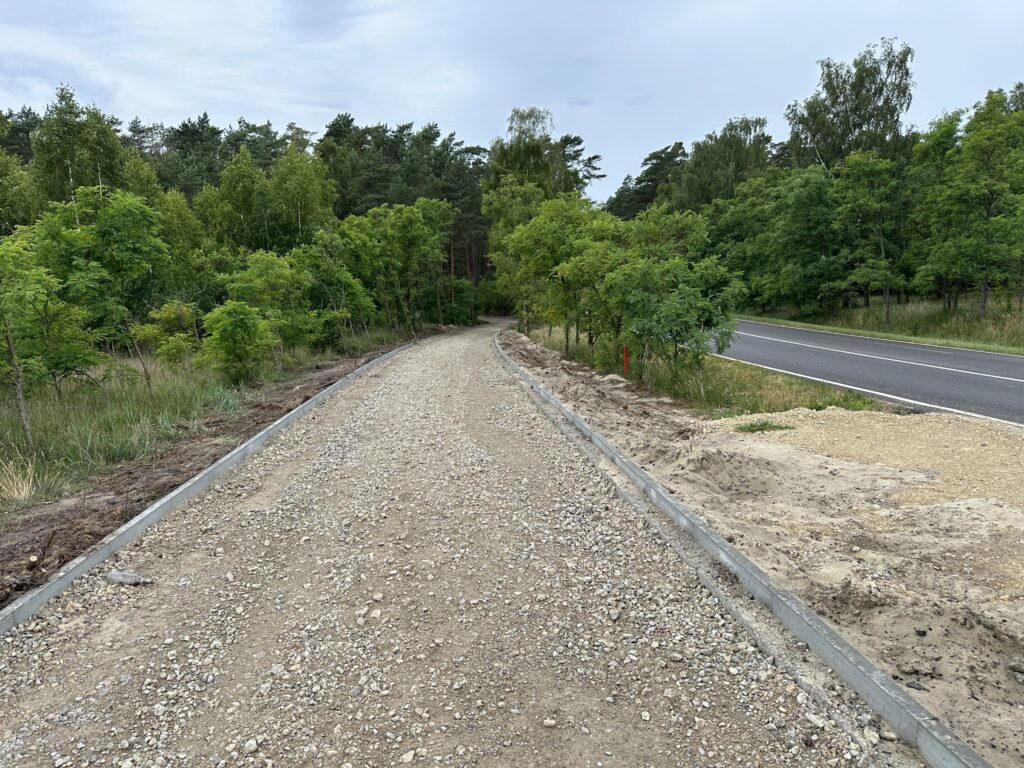 Pėsčiųjų, dviračių takas Smiltynė - Nida tarp 0-2 km ir 15-34 km (Nidos - Smiltynės pl.) - Bike path, Pedestrian path - construction photos