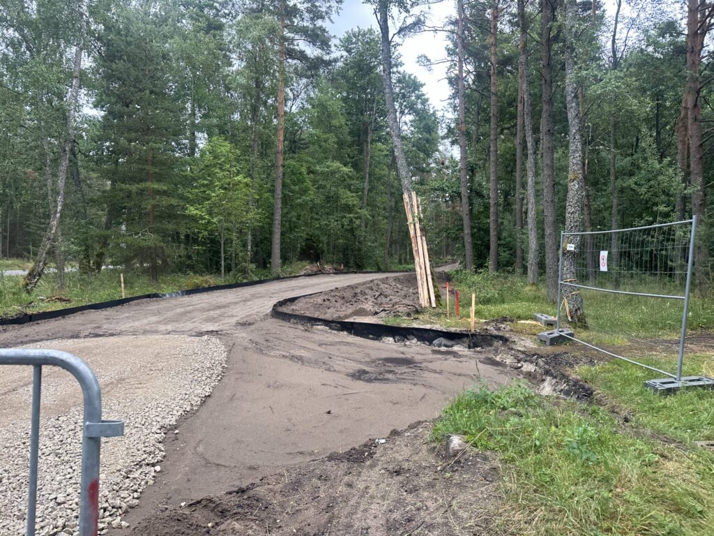 Pėsčiųjų, dviračių takas Smiltynė - Nida tarp 0-2 km ir 15-34 km (Nidos - Smiltynės pl.) - Bike path, Pedestrian path - construction photos