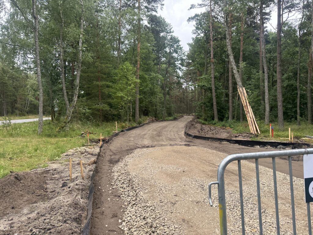 Pėsčiųjų, dviračių takas Smiltynė - Nida tarp 0-2 km ir 15-34 km (Nidos - Smiltynės pl.) - Bike path, Pedestrian path - construction photos