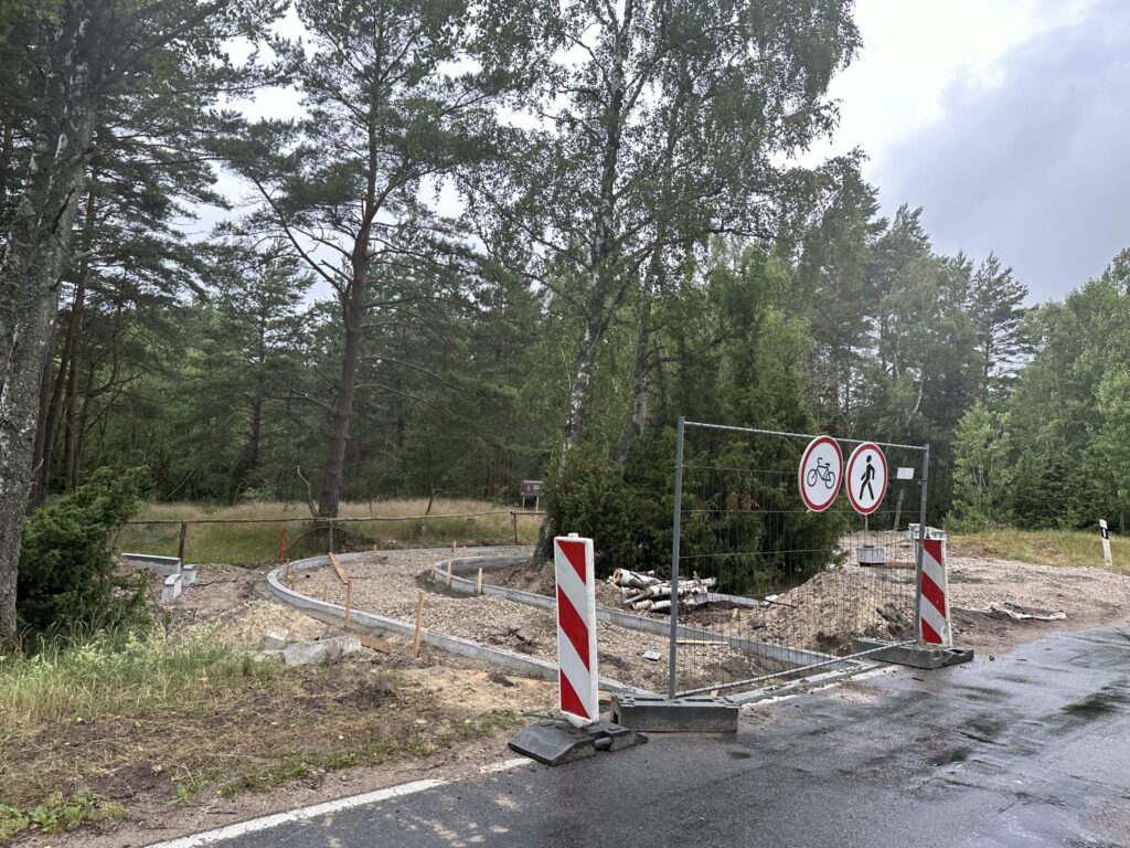 Pėsčiųjų, dviračių takas Smiltynė - Nida tarp 0-2 km ir 15-34 km (Nidos - Smiltynės pl.) - Bike path, Pedestrian path - construction photos