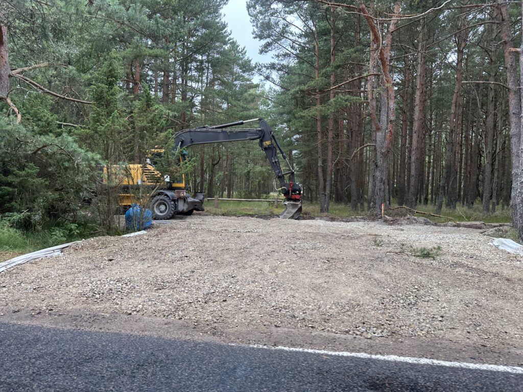Pėsčiųjų, dviračių takas Smiltynė - Nida tarp 0-2 km ir 15-34 km (Nidos - Smiltynės pl.) - Bike path, Pedestrian path - construction photos
