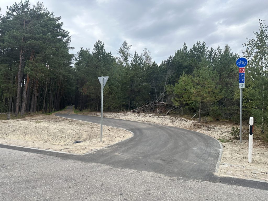Pėsčiųjų, dviračių takas Smiltynė - Nida tarp 0-2 km ir 15-34 km (Nidos - Smiltynės pl.) - Bike path, Pedestrian path - construction photos