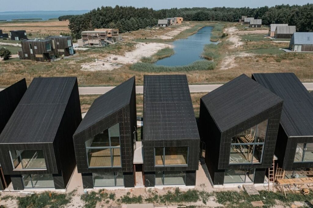 S22 (Nendrių g. 1, 1A, 1B, 1C, 1D, 1E, 1F, 5, 5A, 5B, 5C, 5D, 5E, 5F, 5G, 5H, 5K1-5K18) - Row housing - construction photos