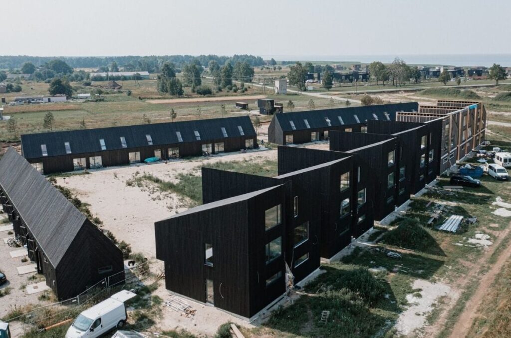 S22 (Nendrių g. 1, 1A, 1B, 1C, 1D, 1E, 1F, 5, 5A, 5B, 5C, 5D, 5E, 5F, 5G, 5H, 5K1-5K18) - Row housing - construction photos