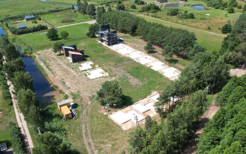 Sakų namai (Svencelės g. 83a, 83b) - Private house community, Row housing - construction photos