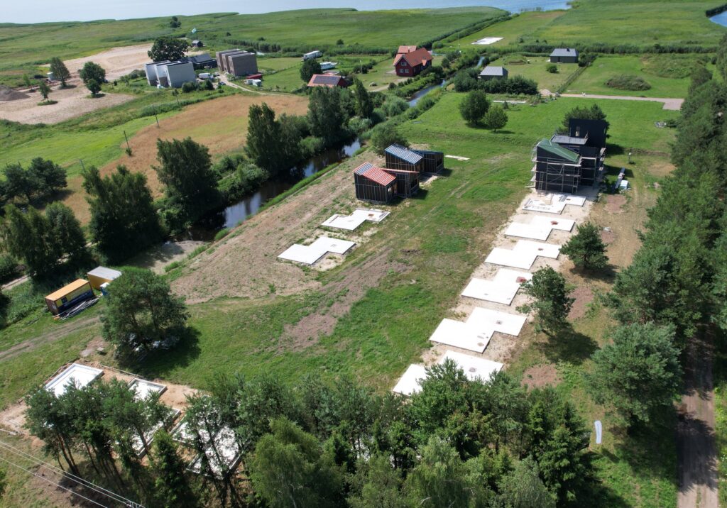 Sakų namai (Svencelės g. 83a, 83b) - Private house community, Row housing - construction photos