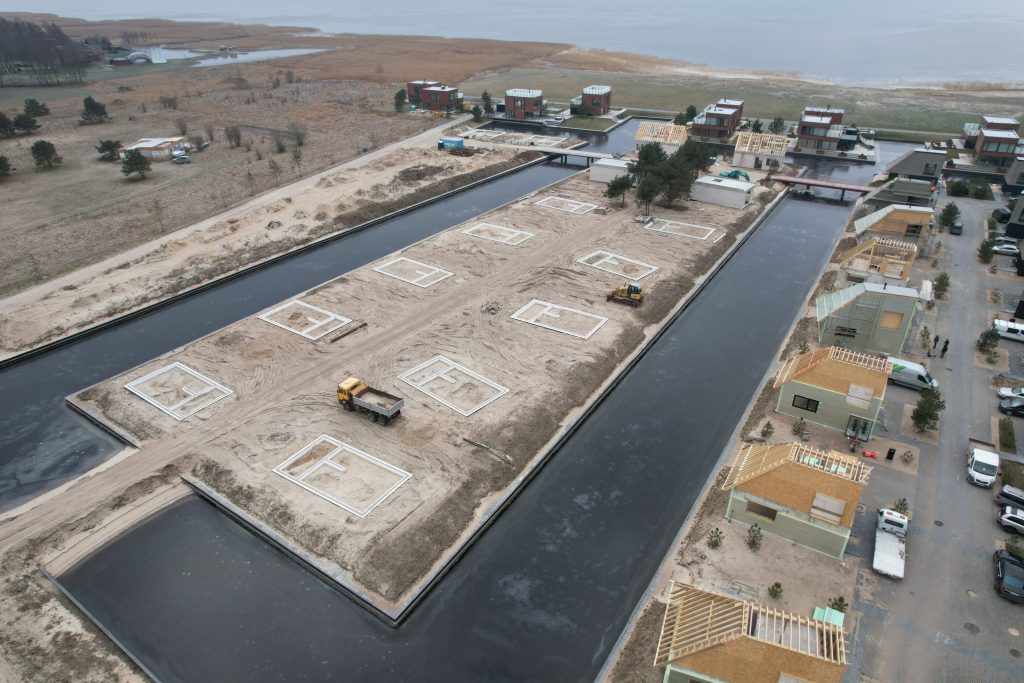 Svencelės salos | Nidos sala (Nidos g. 1, 2, 3, 4, 5, 6, 7, 8, 9, 10, 11, 12, Vandenų g. 4, 6) - Private house community - construction photos