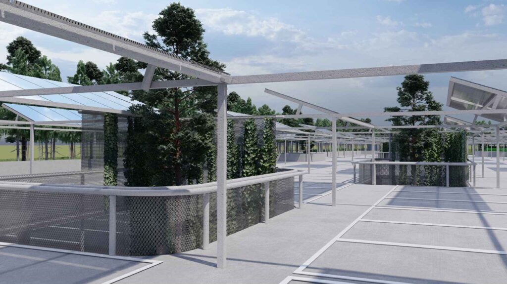 Stovėjimo aikštelė Taikos gatvėje ir E. A. Jonušo gatvės atnaujinimas 2 etapas (Taikos g. 39) - Parkimishoone - visuaalne