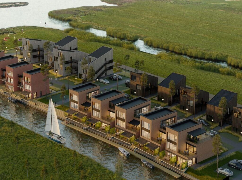 Svencele Dunes | 3C1 etapas (Marių g. 34, 36, 38, 40) - Row housing - visualization