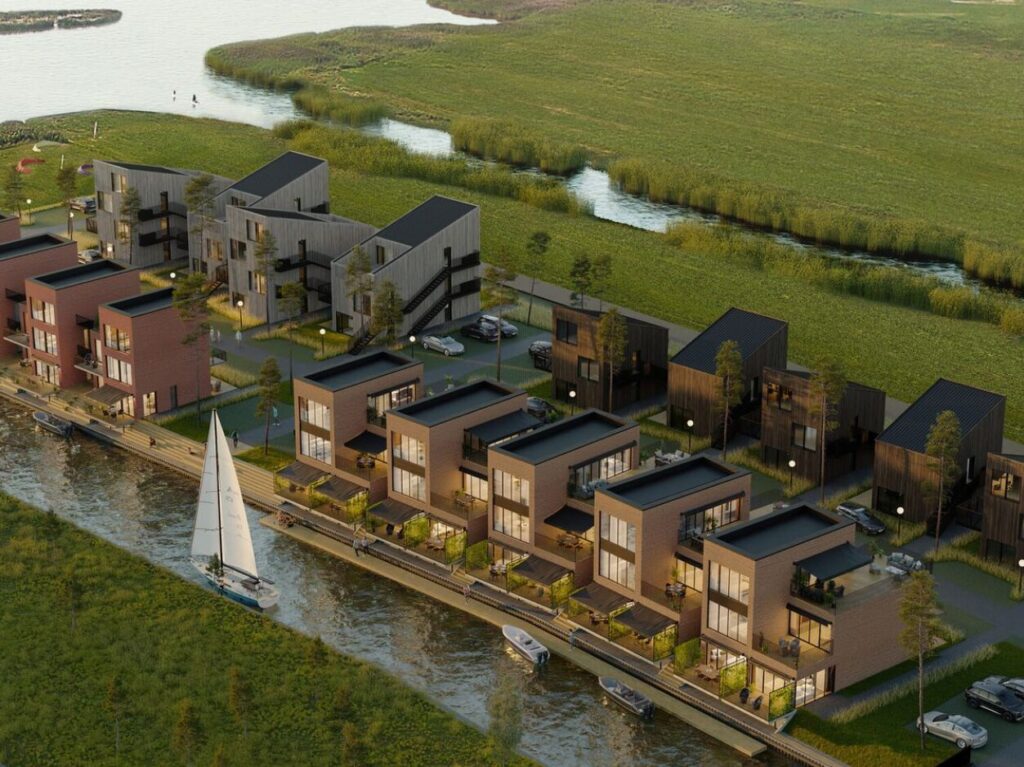 Svencele Dunes | 3A1 etapas (Marių g. 15, 17, 19, 21, 23, 25, 27, 29, 31) - Row housing - visualization