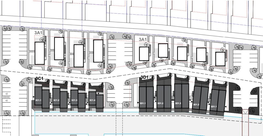Svencele Dunes | 3A1 etapas (Marių g. 15, 17, 19, 21, 23, 25, 27, 29, 31) - Row housing - visualization