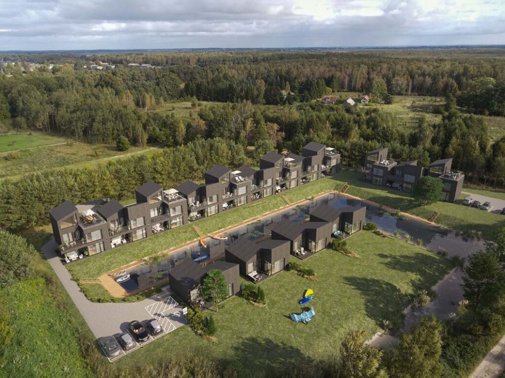 Sakų namai (Svencelės g. 83a, 83b) - Private house community, Row housing - visualization