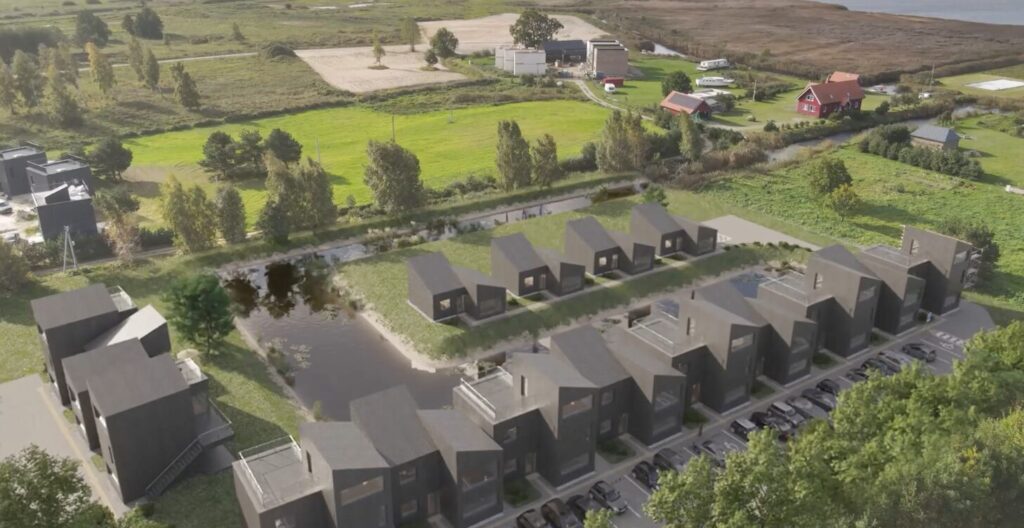 Sakų namai (Svencelės g. 83a, 83b) - Private house community, Row housing - visualization