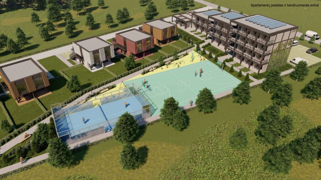 Svencelės g. 61 (Svencelės g. 61) - Multi apartment, Private house community, Row housing - visualization