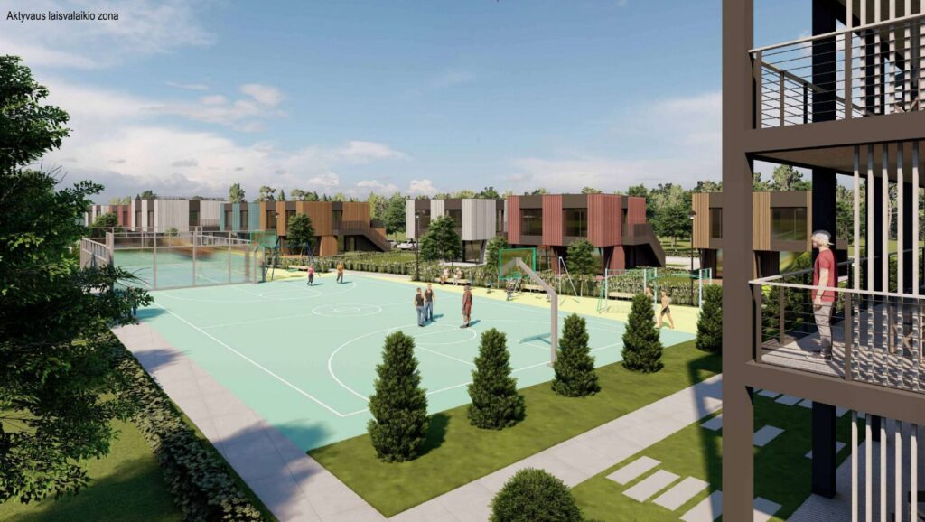 Svencelės g. 61 (Svencelės g. 61) - Multi apartment, Private house community, Row housing - visualization