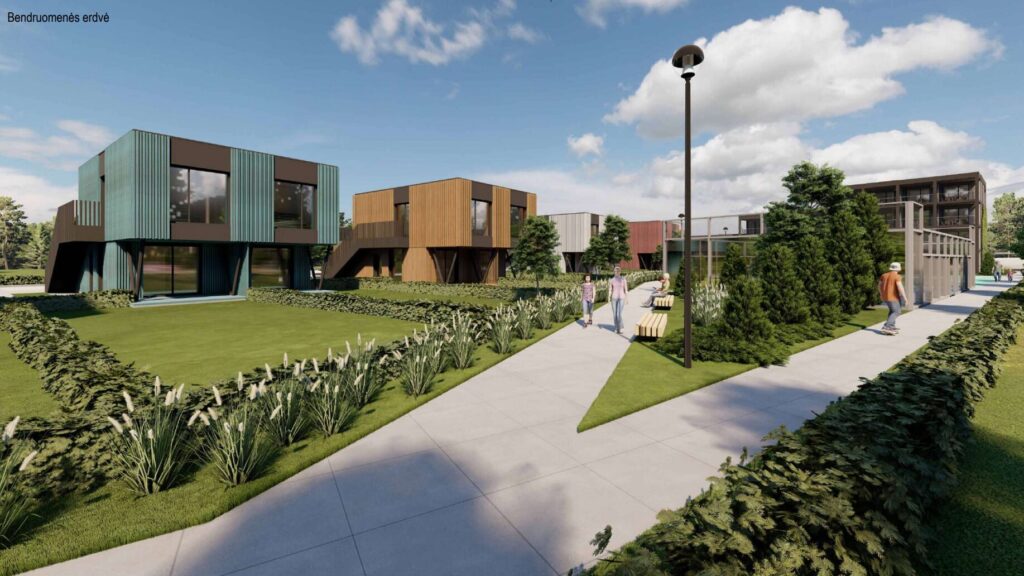 Svencelės g. 61 (Svencelės g. 61) - Multi apartment, Private house community, Row housing - visualization